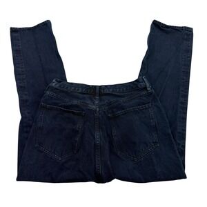 AGOLDE Jeans Womens 28 Blue Mom High Rise Relaxed Button Fly Dark Wash Denim